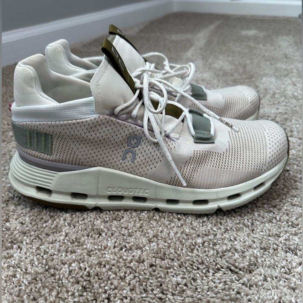 On Running Cloudtec Shoes in Cream and Gray